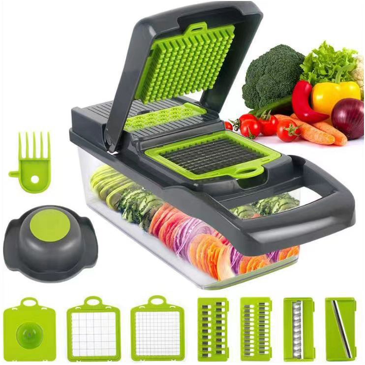 Vegetable Chopper Cutter,Mandoline Slicer Food Onion Veggie Dicer with Container